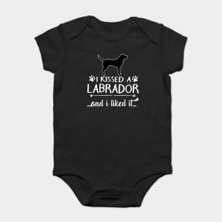 I Kissed A Labrador Baby Bodysuit